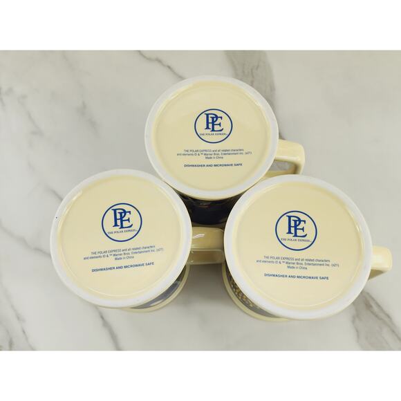 Christmas The Polar Express Coffee Mug Tea Cup 16oz Warner Bros 4 1/4" 3D x3 - Picture 13 of 16